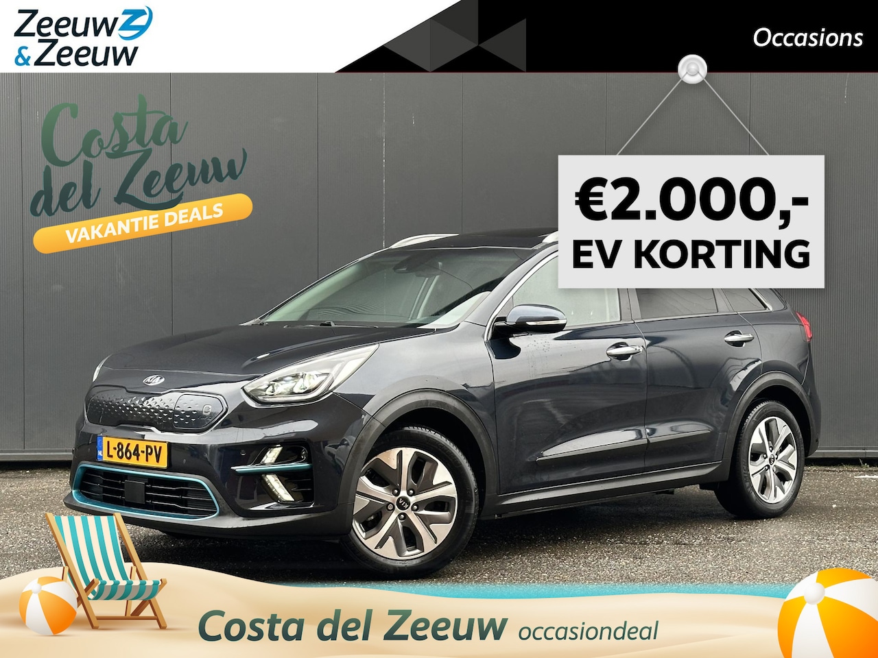Kia e-Niro - DynamicPlusLine 64 kWh 3- Fase | Warmtepomp | 1e Eigenaar | Kia dealer onderhouden | Fabri - AutoWereld.nl