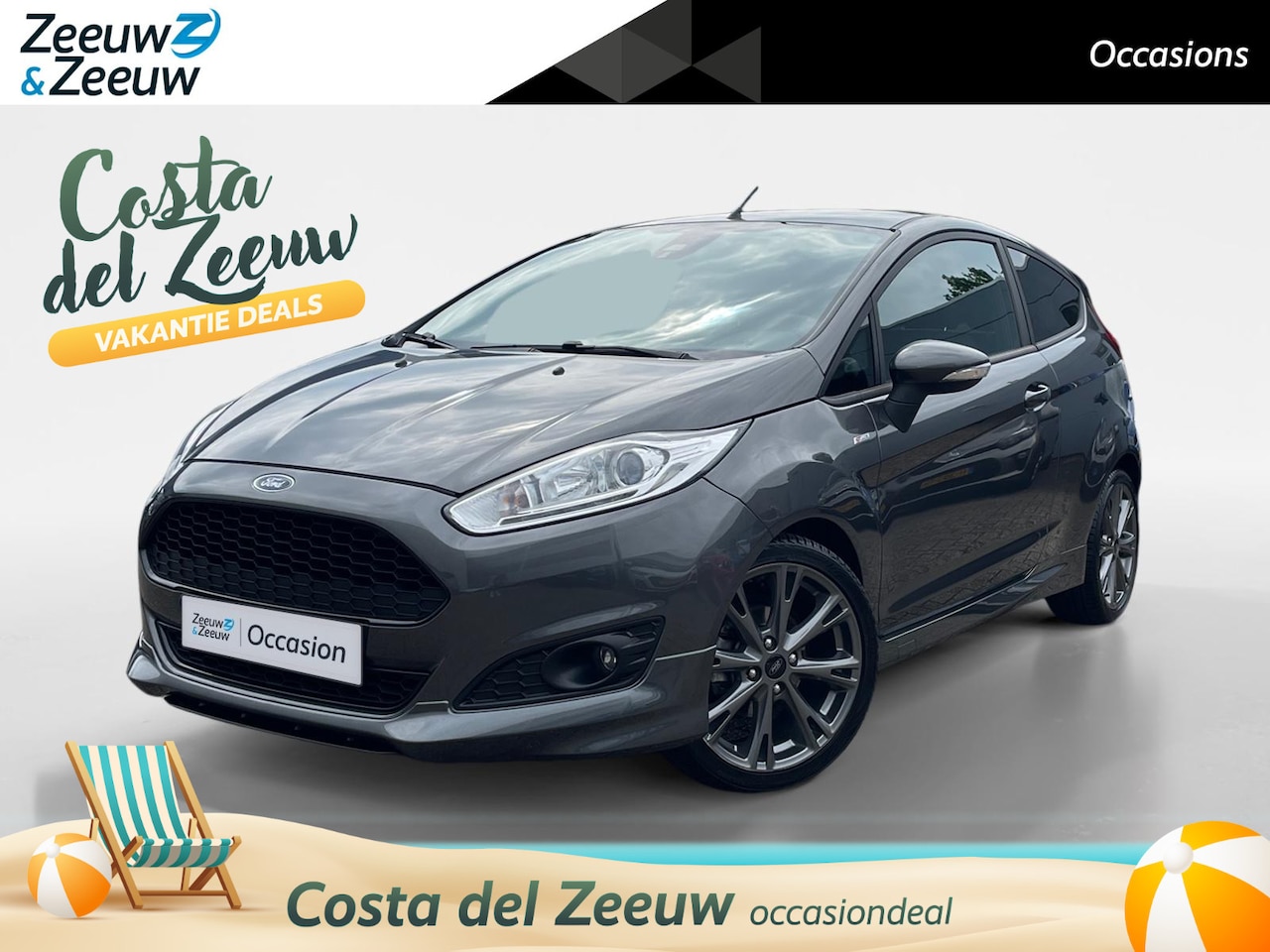 Ford Fiesta - 1.0 EcoBoost ST Line | Dealer onderhouden! | Cruise Control | Parkeersensoren achter | Cli - AutoWereld.nl