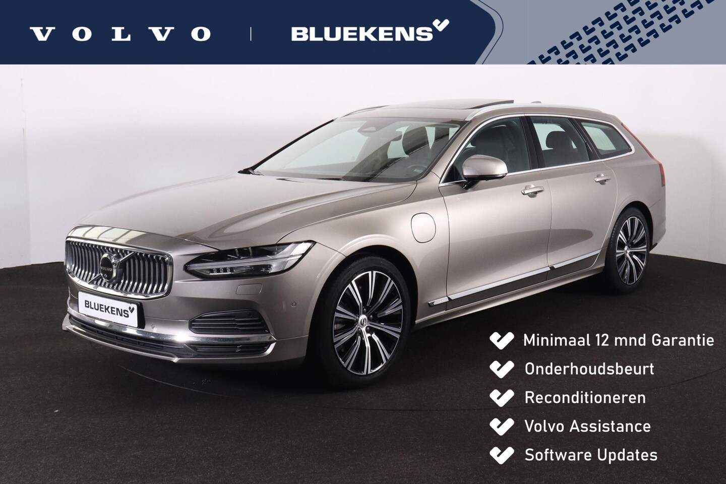 Volvo V90 - T6 AWD Recharge Inscription Exclusive - Panorama/schuifdak - IntelliSafe Assist & Surround - AutoWereld.nl