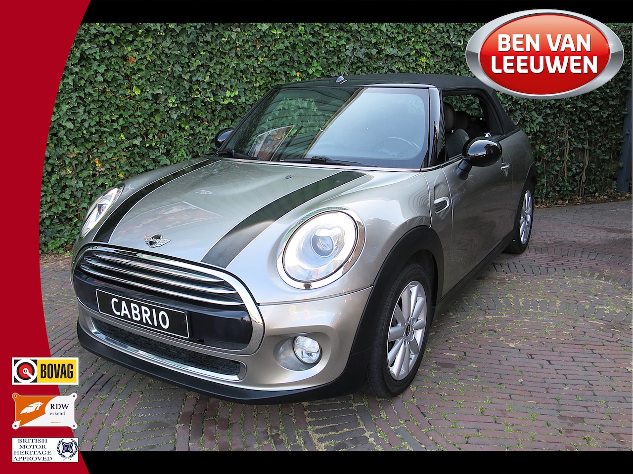 MINI Cabrio - 1.5 Cooper Chili F57 met Leer, LED, A.Camera, Navi en 16" - AutoWereld.nl