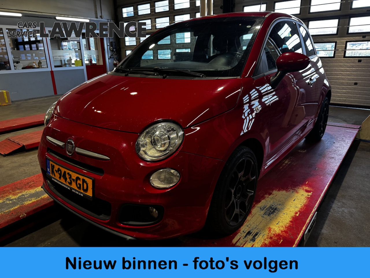 Fiat 500 - 1.2 S Lounge | Leer | 16"| Airco | Bleu-Tooth | Nieuwe Distr. | % Bovag Occasion Partner % - AutoWereld.nl