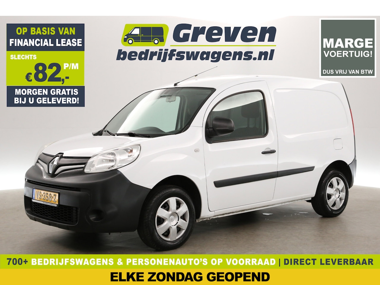 Renault Kangoo Express - 1.5 dCi L1H1 Marge Airco Cruise PDC Elektrpakket Trekhaak - AutoWereld.nl