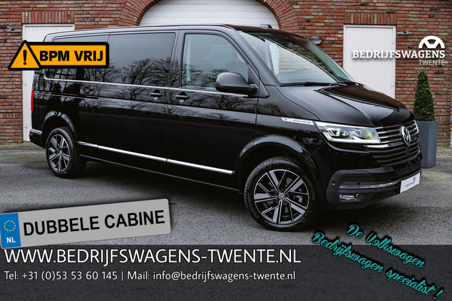 Volkswagen Transporter Caravelle - T6.1 2.0 TDI 204 PK DSG L2H1 A-KLEP ACC | LED | Leder | Side Assist | Privacy glass | - AutoWereld.nl