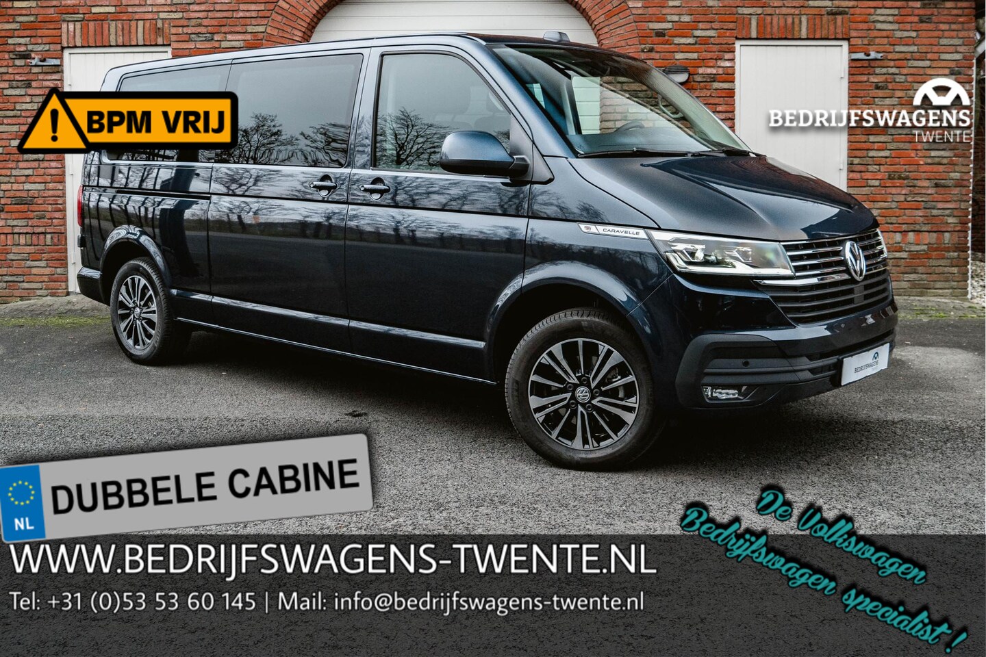 Volkswagen Transporter Caravelle - T6.1 ROLSTOELBUS 2.0 TDI 150 PK DSG L2H1 ACC| LED | Privacy Glas | Bijrijdersbank | Apple - AutoWereld.nl