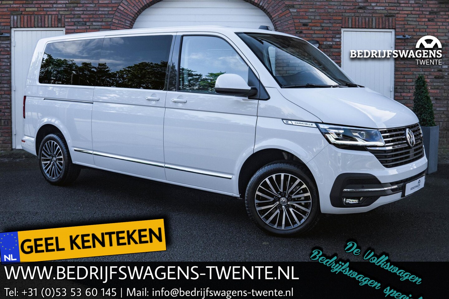 Volkswagen Transporter Caravelle - T6.1 2.0 TDI 204 PK DSG CARAVELLE L2H1 A-KLEP ACC | LED | Leder | Virtual Cockpit | Privac - AutoWereld.nl