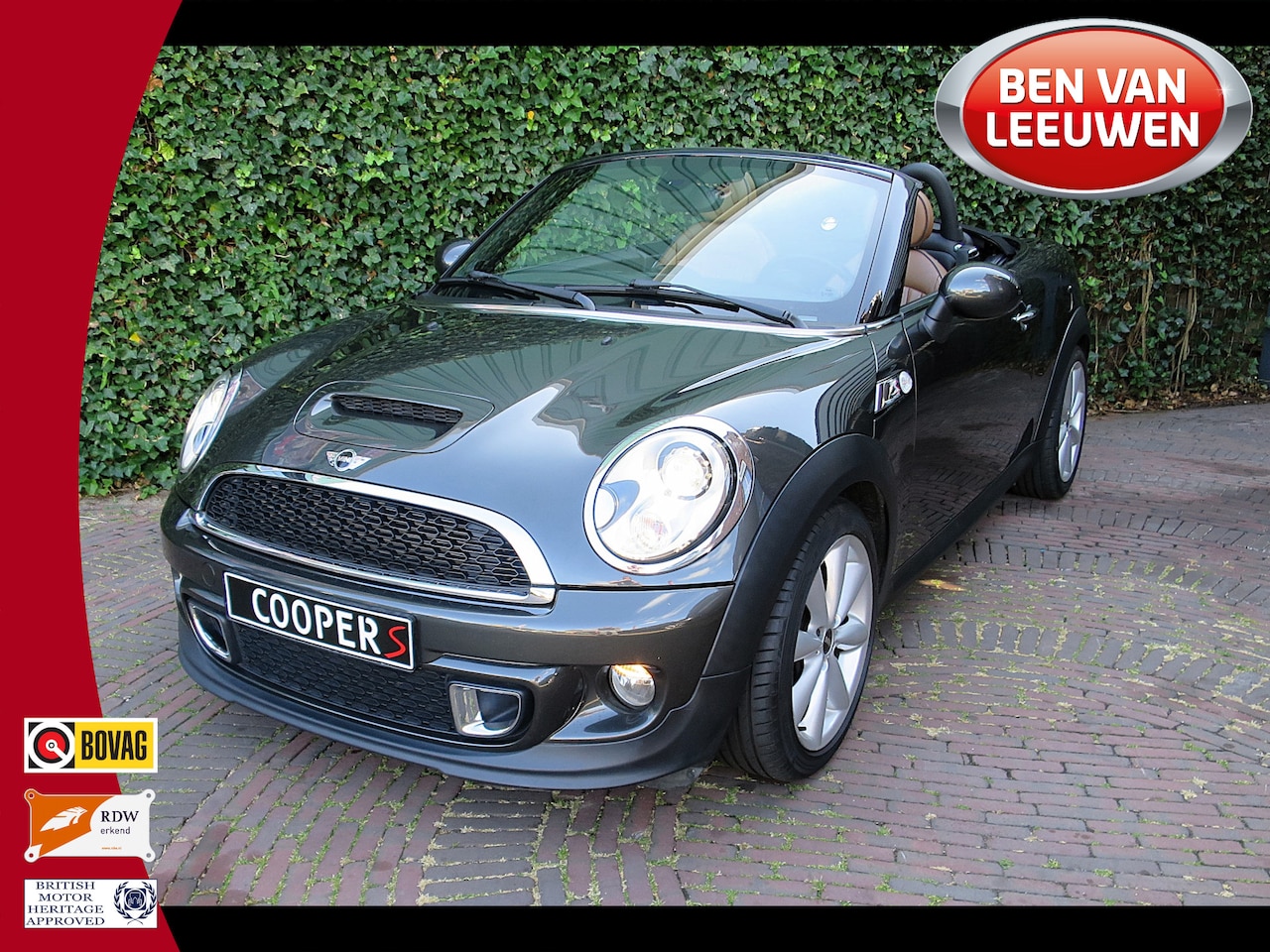 MINI Roadster - 1.6 Cooper S Chili R59 met , Xenon, Leder, BT, HK audio en 16" - AutoWereld.nl