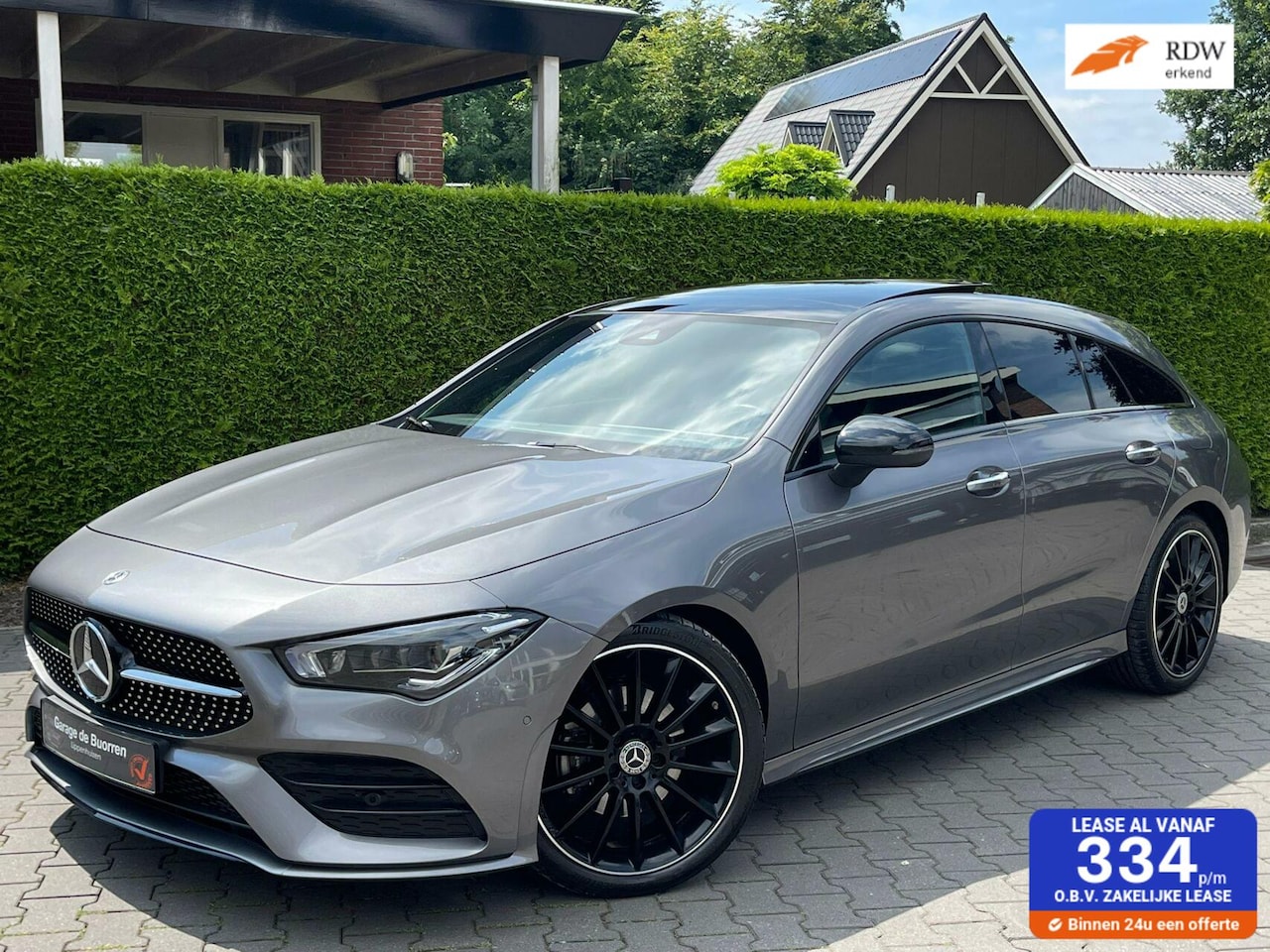 Mercedes-Benz CLA-klasse Shooting Brake - 180 AMG Line Automaat | OPEN SCHUIF/KANTEL DAK | LEER/ALCANTARA BEKLEDING - AutoWereld.nl