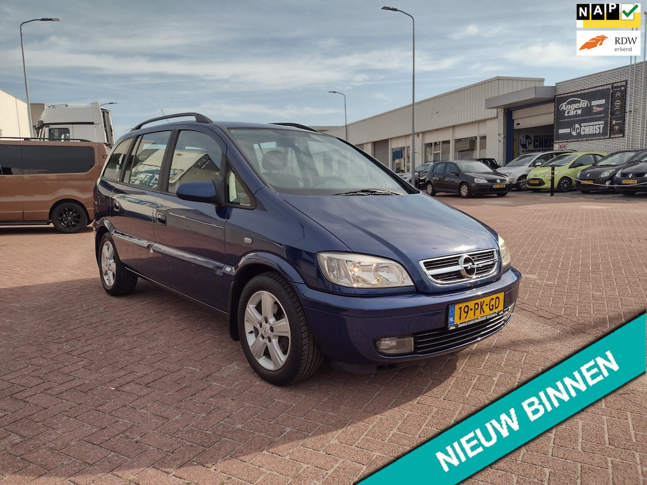 Opel Zafira - 1.6-16V Maxx MOOIE AUTO BEL 0619590613 7 PERSONS HOGEN IN STAP APK 28-04-2026 AIRCO - AutoWereld.nl