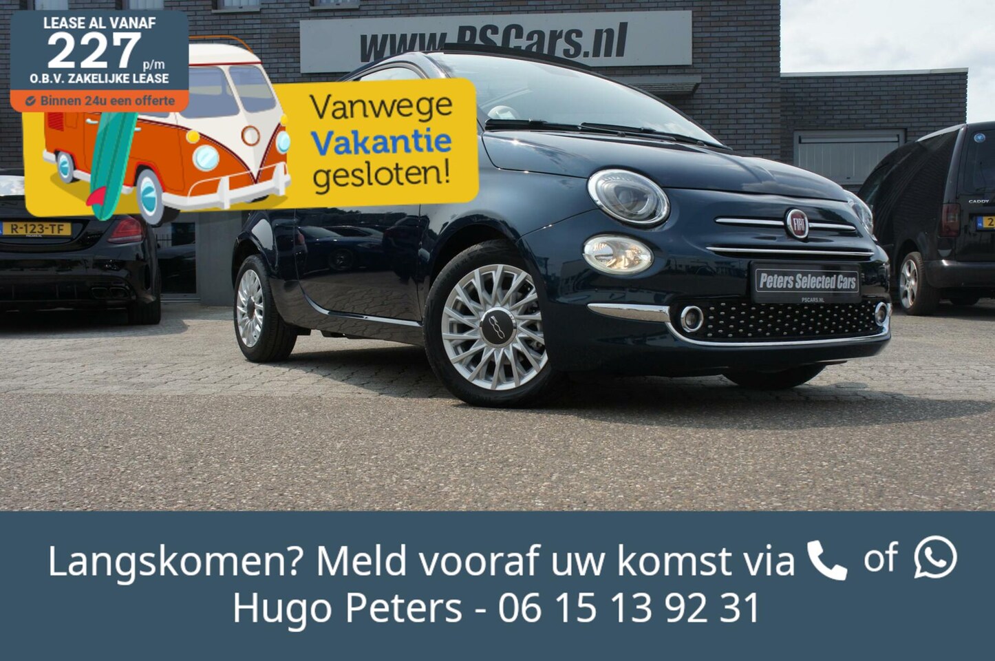 Fiat 500 C - 1.0 Hybrid Dolcevita App|Airco|Navi|PDC|Velgen - AutoWereld.nl