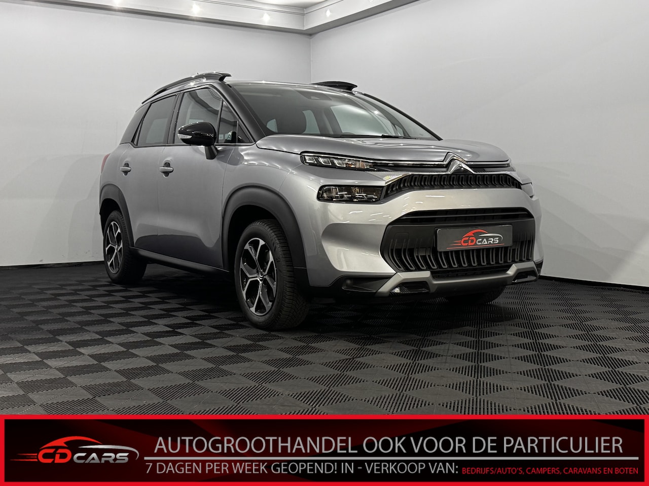 Citroën C3 Aircross - 1.2 PureTech Shine Pack Business Clima, Navi, Parkeersensoren, Cruise control, Rijstrook c - AutoWereld.nl