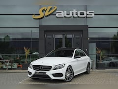 Mercedes-Benz C-klasse - C200 AMG 184pk Panoramadak Burmester Night pakket 19" LMV Command Full led
