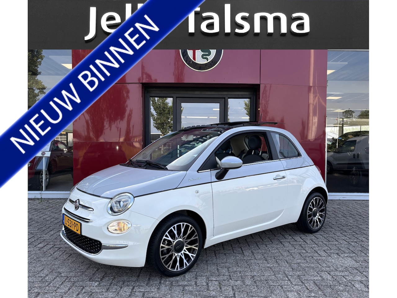 Fiat 500 - 1.0 Hybrid Dolcevita | Climate Control | 16" Velgen | Schuifdak | Bi-colori - AutoWereld.nl