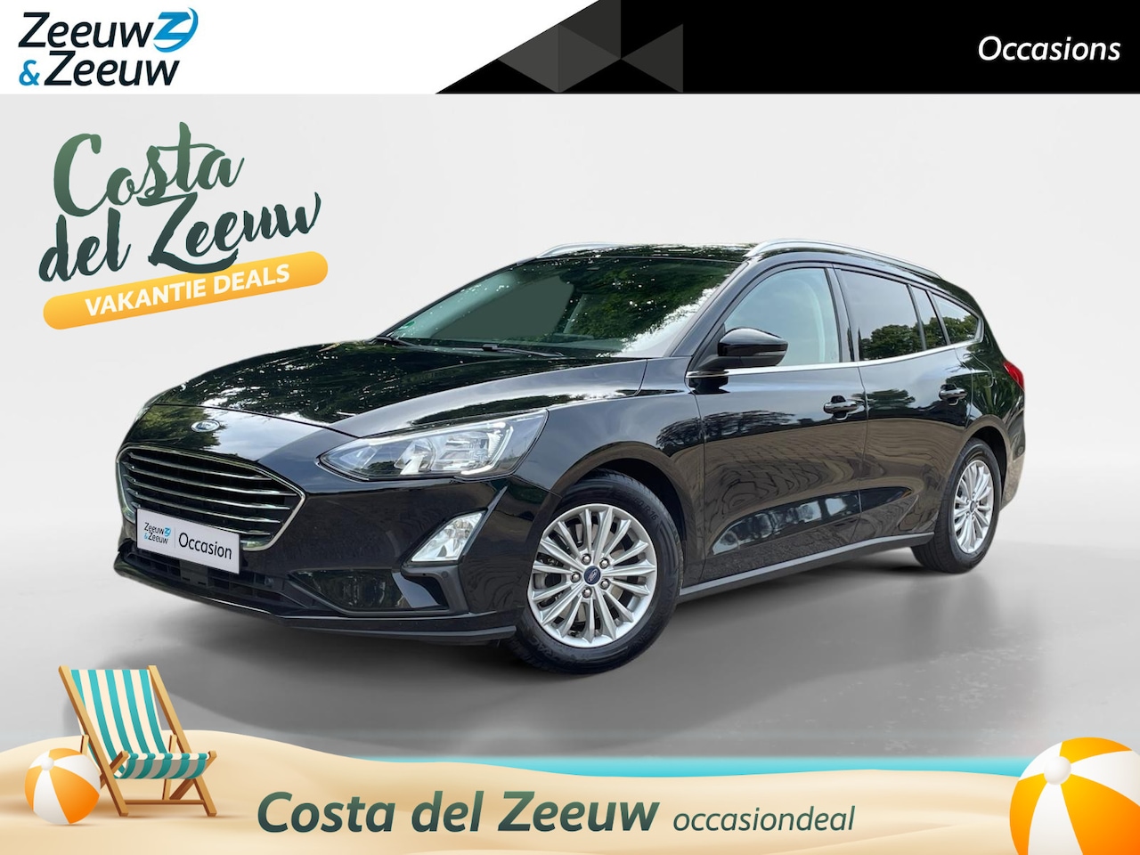 Ford Focus Wagon - 1.5 EcoBoost Titanium Business 150PK | El. Trekhaak | 1500KG Trekgewicht | Winter Pack | P - AutoWereld.nl