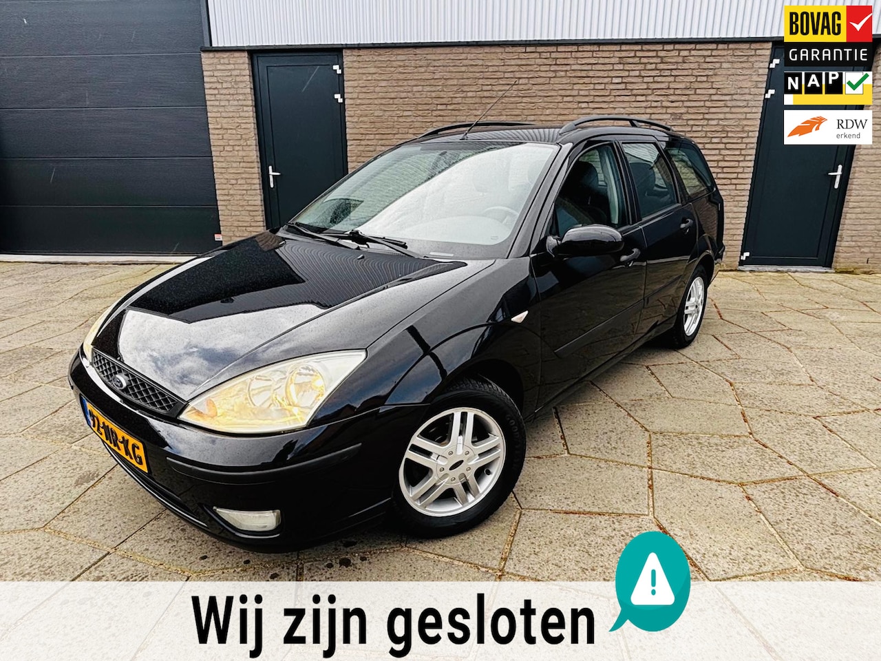 Ford Focus Wagon - 1.6-16V Trend |station |Airco|Lm.Vlg. 15 inch 4 seizoenen|metallic zwart - AutoWereld.nl