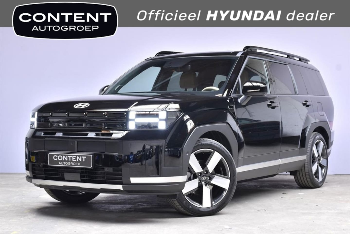 Hyundai Santa Fe - New 1.6 T-GDi PHEV 252pk 4WD 7pl Premium Plus | Cognac kleurig Leder! - AutoWereld.nl