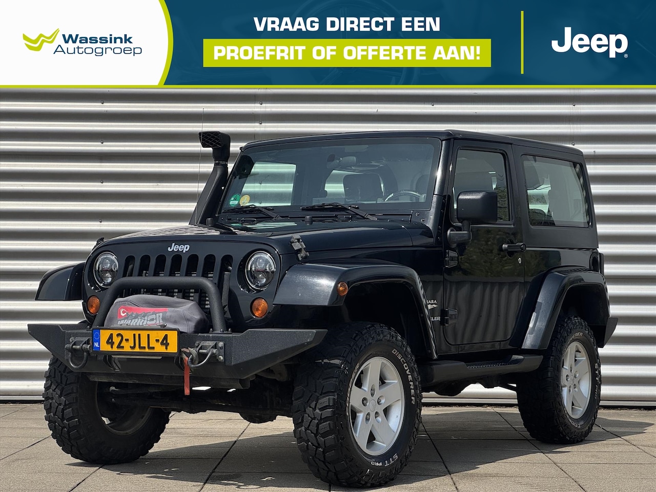 Jeep Wrangler - 2.8 CRD 200PK Sport Handgeschakeld | Lier 13000 lbs enkel lijns (6.5 t) | Airco | Trekhaak - AutoWereld.nl