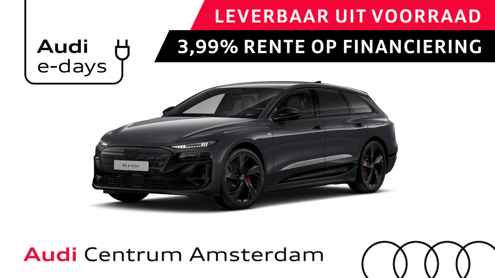 Audi A6 Avant e-tron - S edition 83 kWh | Remzadels rood | Winterpakket | Leder interieur | Privacy glass | - AutoWereld.nl