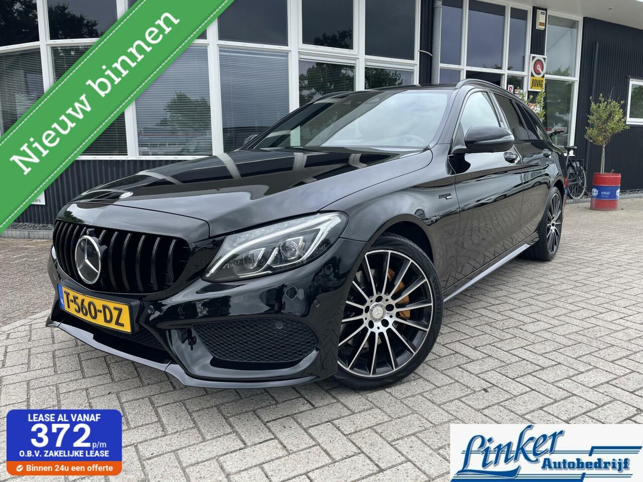 Mercedes-Benz C-klasse Estate - 400 4MATIC - AMG STYLING 334PK PANO LEDER BURMESTER SOUND SYSTEM - AutoWereld.nl