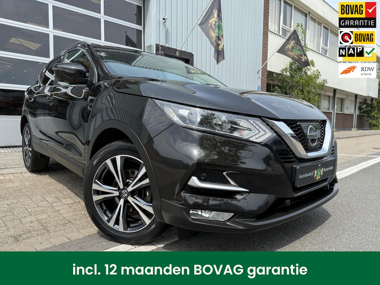 Nissan Qashqai - 1.2 Tekna ECC/PDC/LMV18/360º CAMERA/NAVI/PANO - AutoWereld.nl