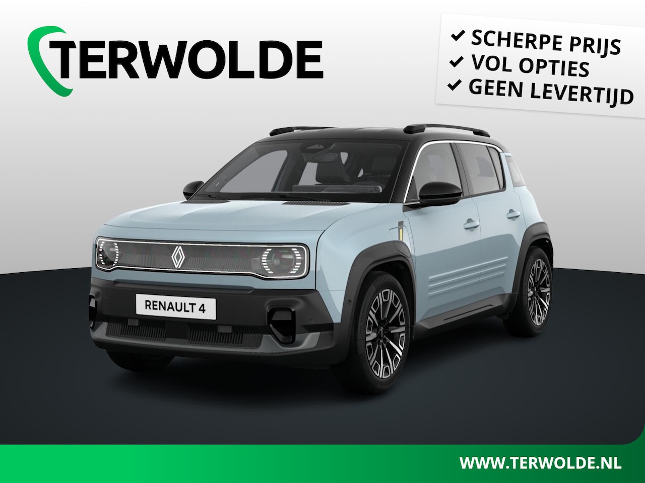 Renault 4 - | Comfort Range Iconic 52 kWh | Harman Kardon® Premium Audio | Adapter V2L | Two-Tone Prem - AutoWereld.nl
