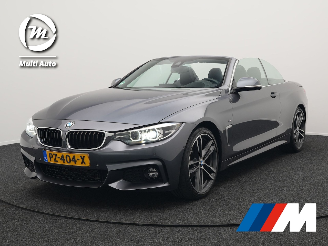 BMW 4-serie Cabrio - 420i M Sport 184pk | Lederen Sportstoelen Memory Verwarmd | Navi Pro | Head-up Display | C - AutoWereld.nl
