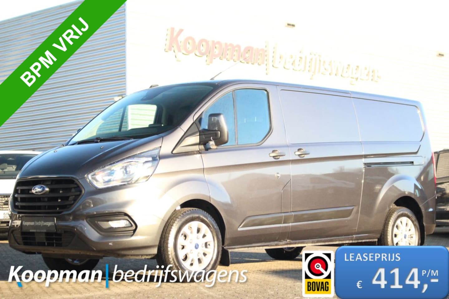 Ford Transit Custom - 300 2.0TDCI 130pk L2H1 Trend | LMV | L+R Zijdeur | Carplay/Android | Trekhaak | Lease 414, - AutoWereld.nl