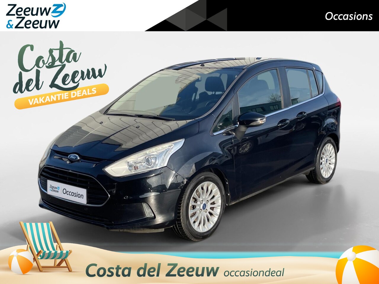 Ford B-Max - 1.0 EcoBoost Titanium 125pk | Dealer onderhouden | Voorruitverwarming | Navigatie | Achter - AutoWereld.nl