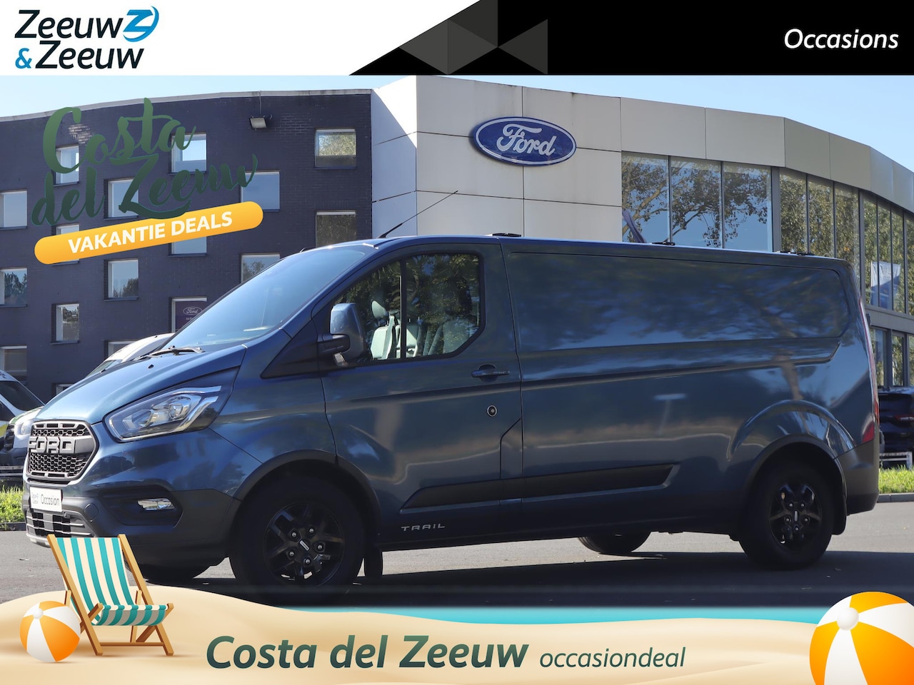 Ford Transit Custom - 300 2.0 TDCI L2H1 Trail 130pk | Voorruitverwarming | BLISS | Trekhaak | Imperiaal wegklapb - AutoWereld.nl