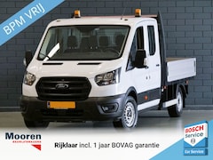 Ford Transit - 350 2.0 TDCI L3H1 Dubbele Cabine Ambiente OPEN LAADBAK | 7 PERSOONS | TREKHAAK