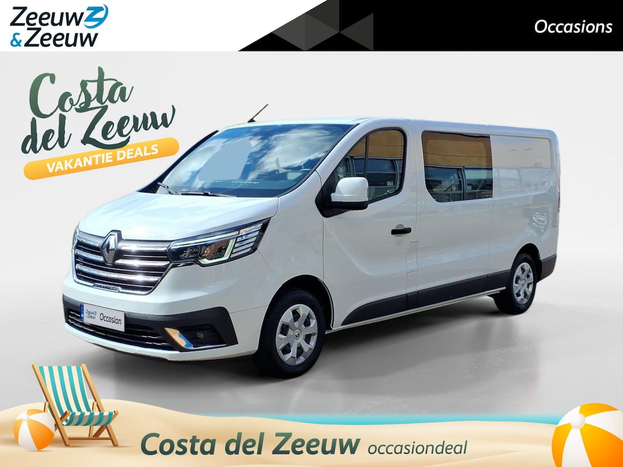 Renault Trafic - 2.0 dCi T29 L2H1 DC Work Edition | Direct leverbaar| Navigatie| trekhaak| Betimmering| Car - AutoWereld.nl