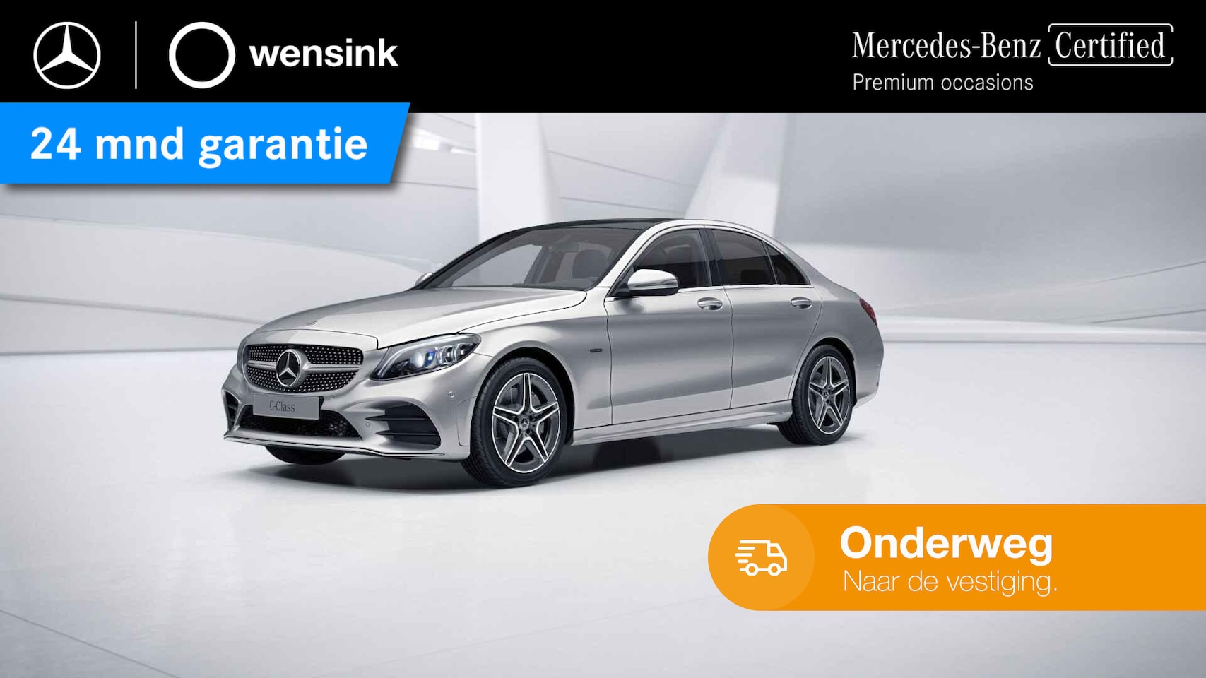 Mercedes-Benz C-klasse - 300 e Premium Plus Pack | AMG | Panoramadak | Burmester | Multibeam | Widescreen | 360 gra - AutoWereld.nl