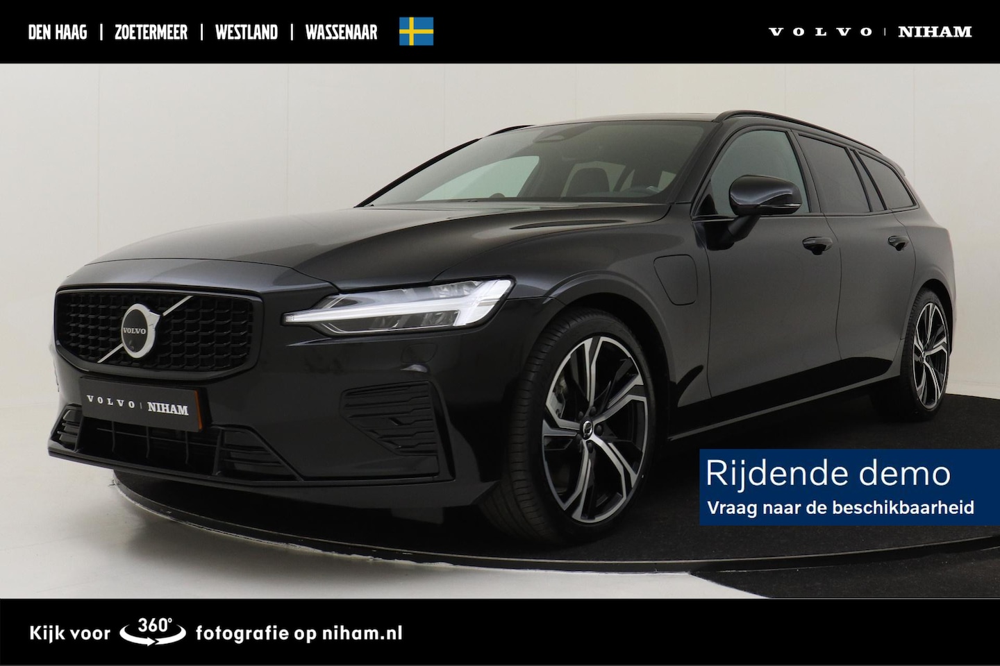 Volvo V60 - T6 RECHARGE AWD ULTRA DARK -PANO.DAK|360°CAM|BOWERS&WILKINS|19"|HEAD-UP DISP. - AutoWereld.nl