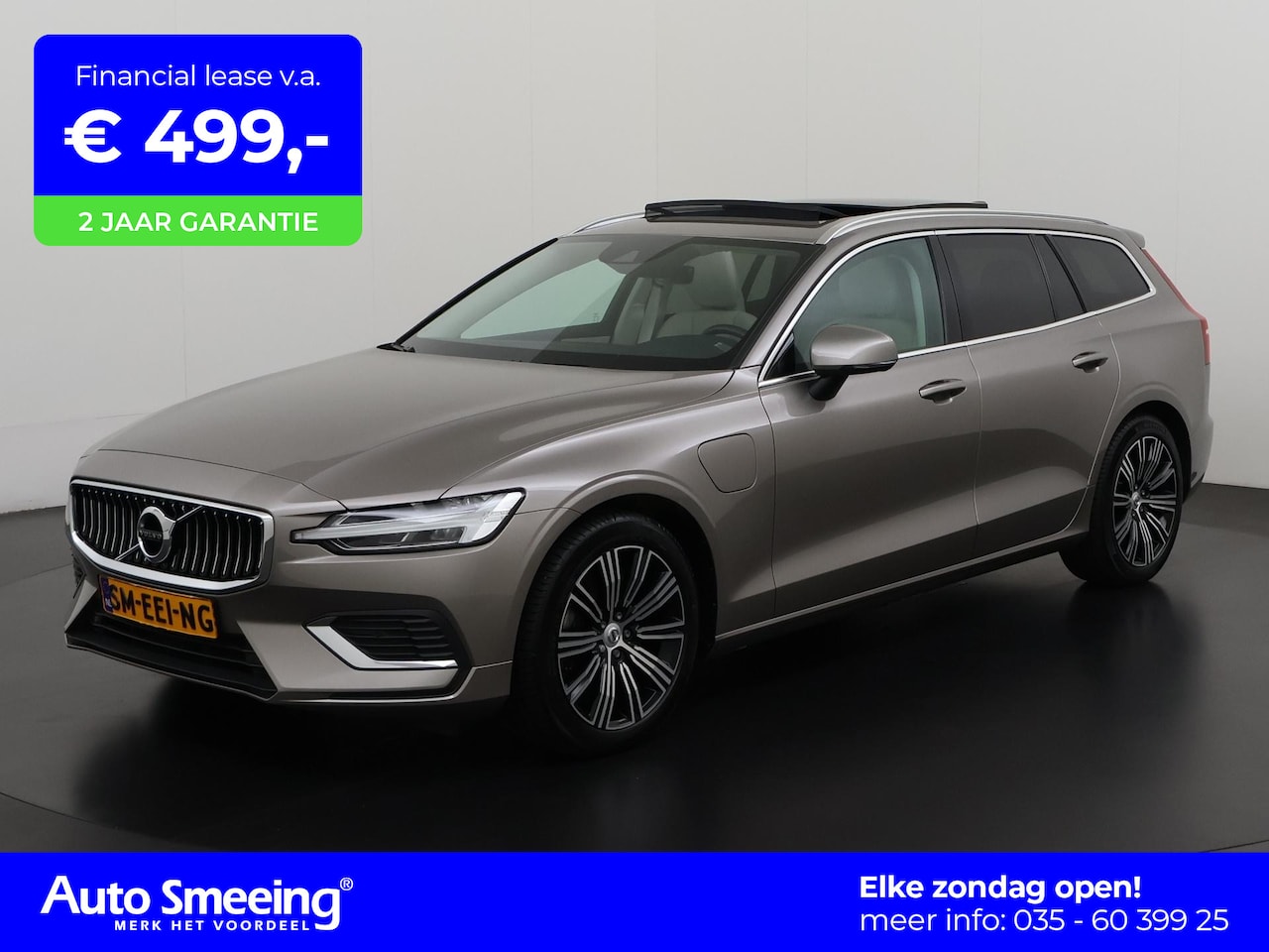 Volvo V60 - T6 Recharge AWD LR Inscription | Panoramadak | Leder | Stoel/Stuurverwarming | Zondag Open - AutoWereld.nl