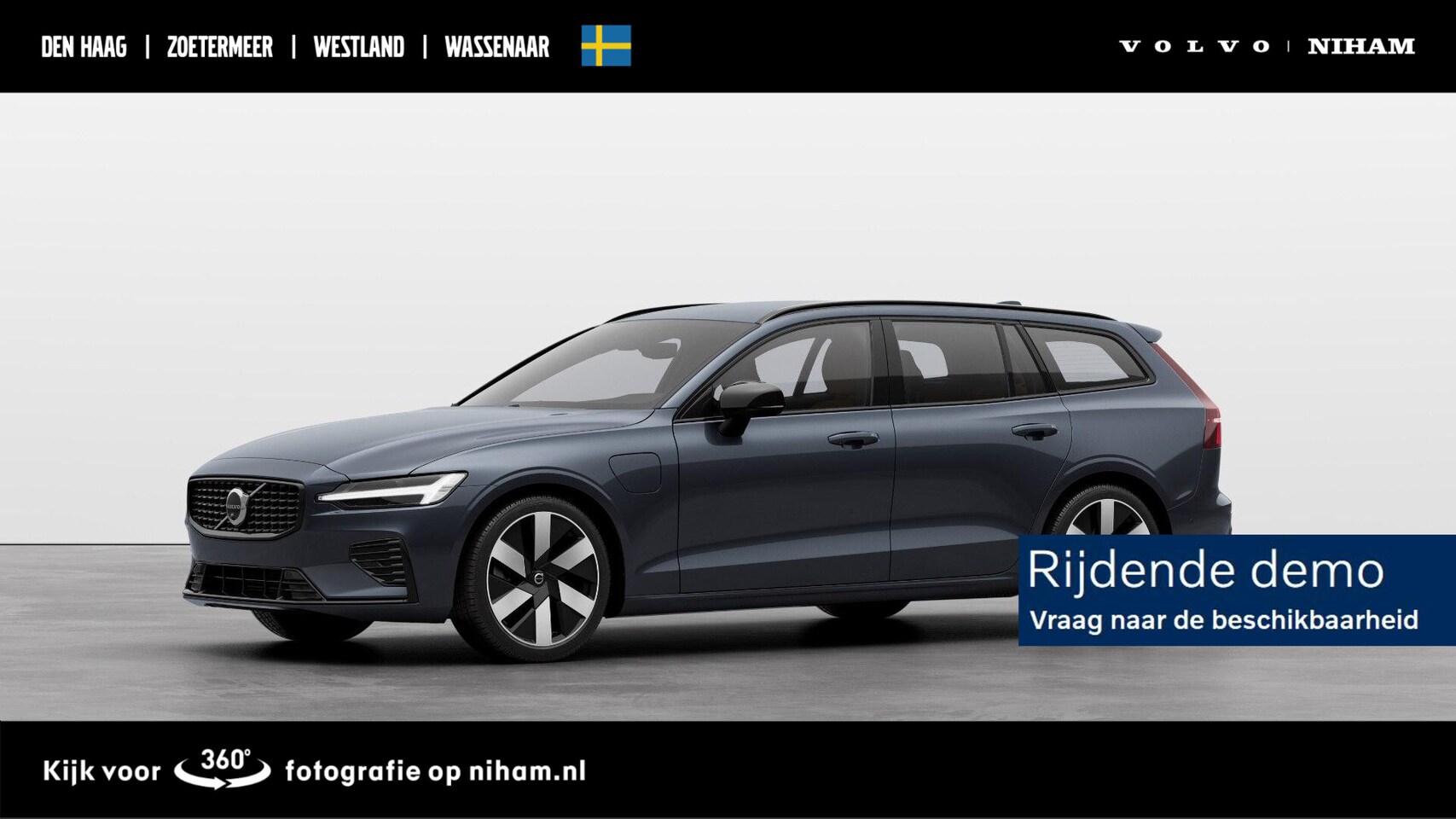 Volvo V60 - T6 PLUG-IN HYBRID AWD PLUS DARK -GEVENT.LEDER|360°CAM|ADAP.CRUISE|KEYLESS|VERW.VOORRUIT|19 - AutoWereld.nl