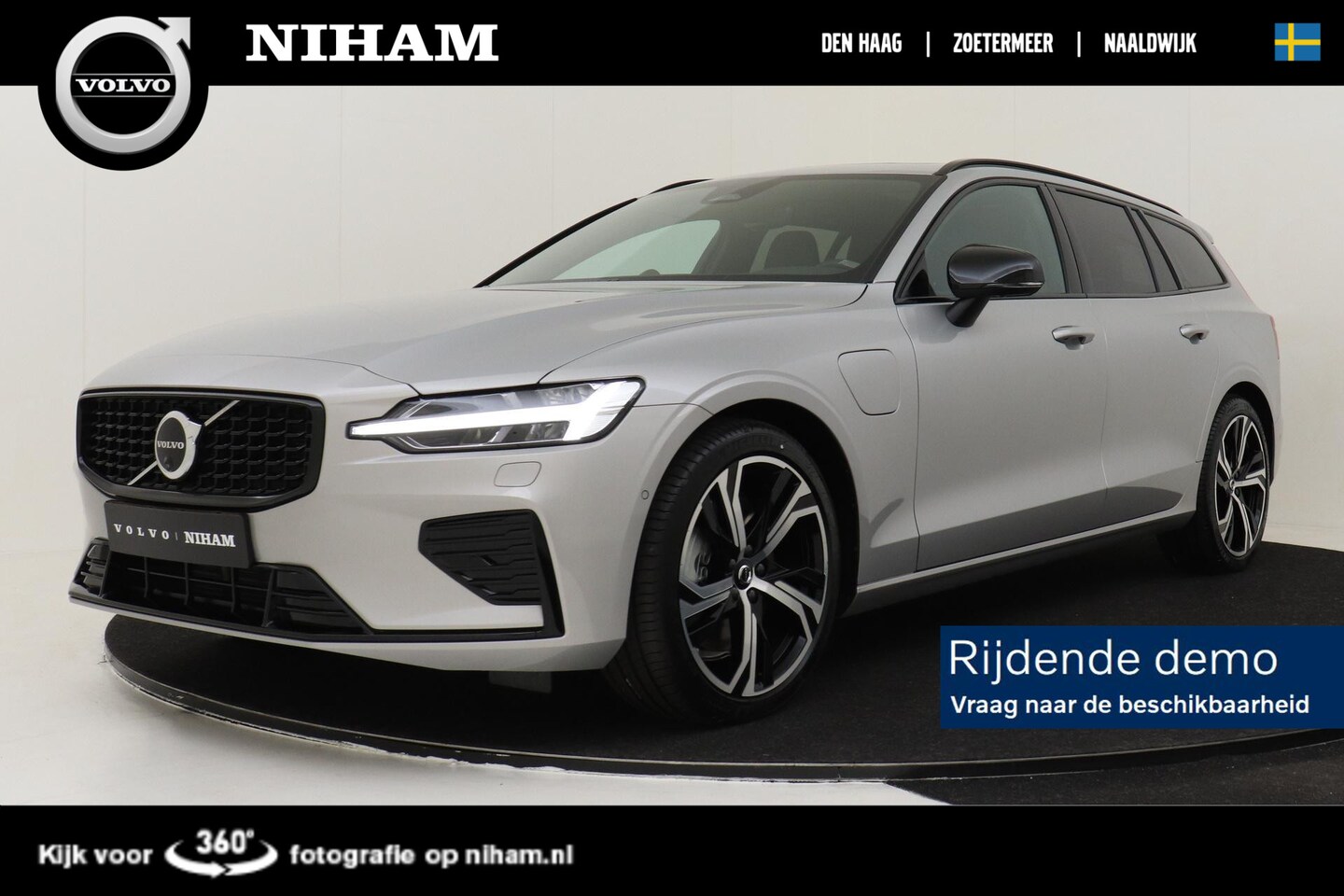Volvo V60 - T6 RECHARGE AWD ULTRA DARK -PANO.DAK|360°CAM|BOWERS&WILKINS|19"|HEAD-UP DISP. - AutoWereld.nl
