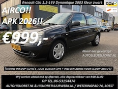 Renault Clio - 1.2-16V Dynamique, Airco, el-ram, apk 2026 Uitsluitend via telefonische afspraak