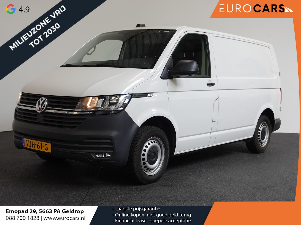 Volkswagen Transporter - 2.0 TDI L1H1 Navigatie Apple carplay Cruise Control Parkeersensoren Airco Euro6 - AutoWereld.nl