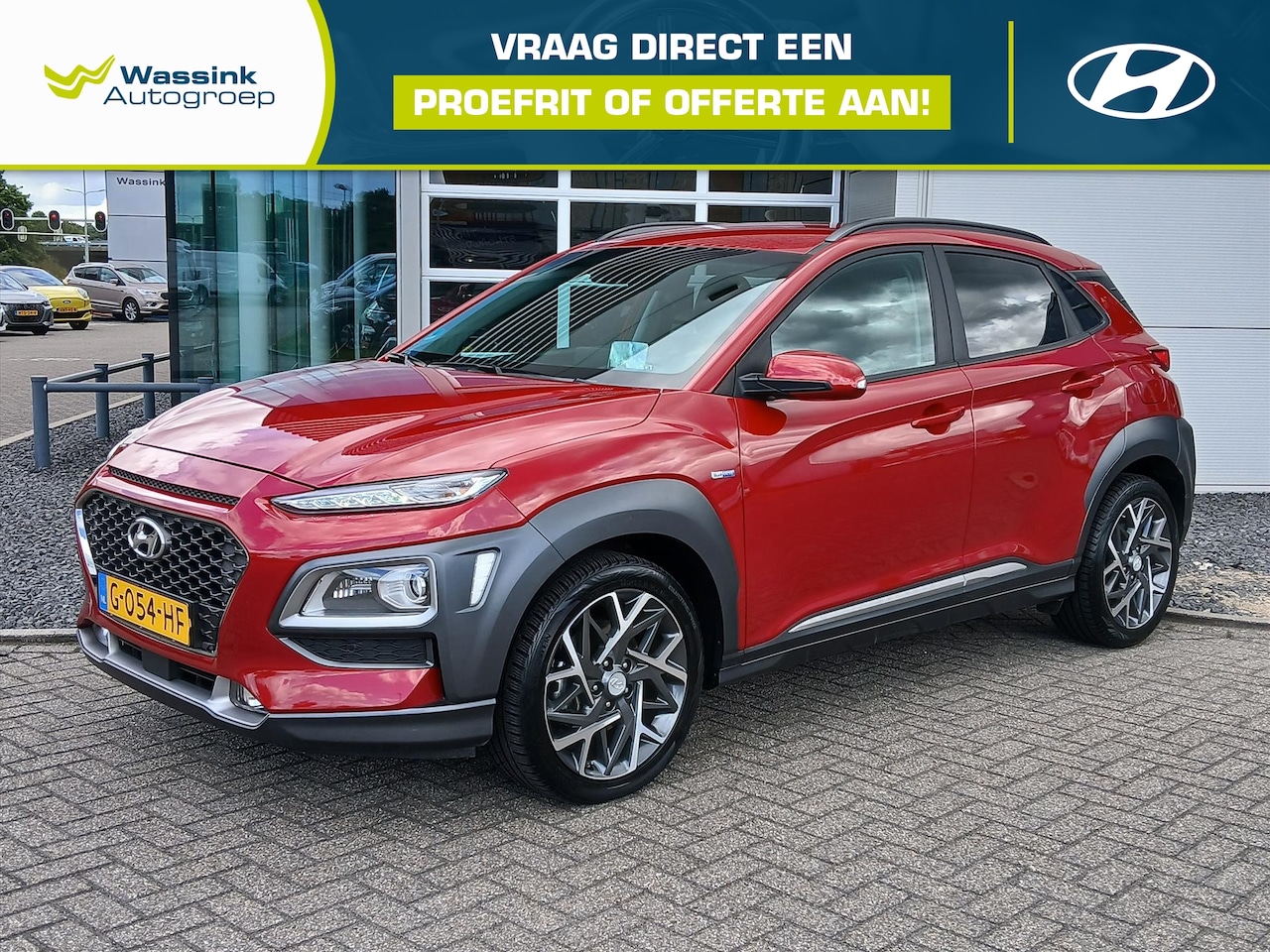 Hyundai Kona - 1.0 T-GDI 120pk 2WD Premium | Trekhaak | Lederen bekleding | Cruise controle | - AutoWereld.nl
