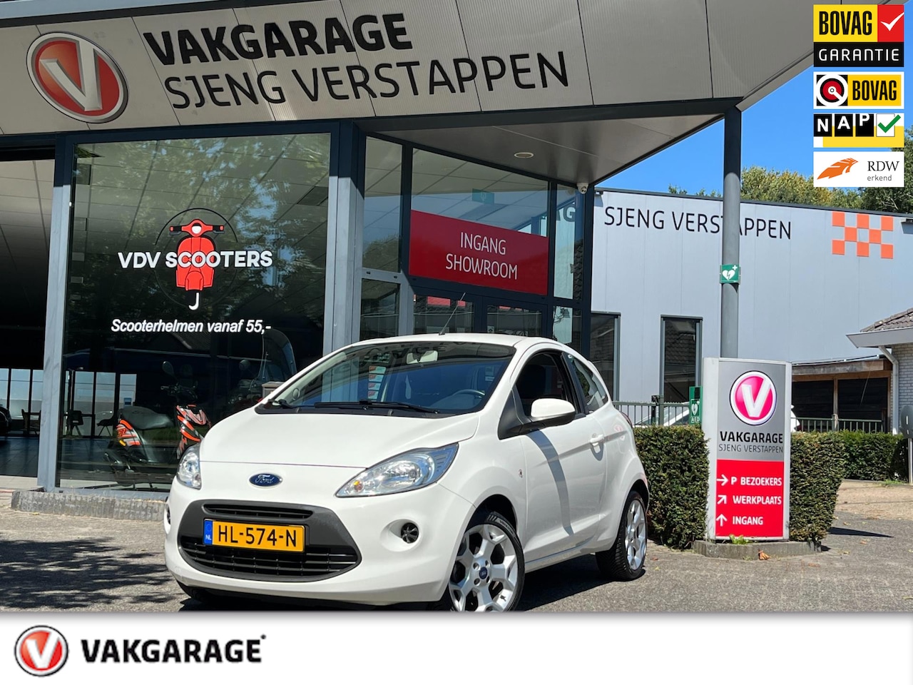 Ford Ka - 1.2 Style start/stop airco, Bovag rijklaarprijs !! - AutoWereld.nl
