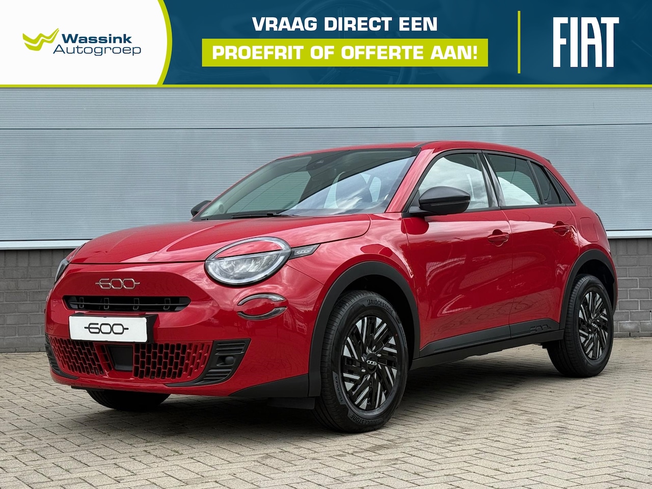 Fiat 600 - 1.2 Hybrid Turbo Charged 100pk Automaat Urban | Cruise Control | Carplay | Parkeersensoren - AutoWereld.nl