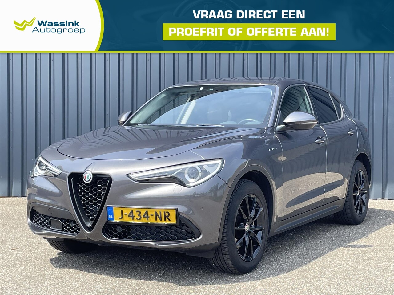 Alfa Romeo Stelvio - 2.0 GME 200pk Aut AWD Super I DAB I Carplay I Elektrische stoelen I Camera I Elektrische A - AutoWereld.nl
