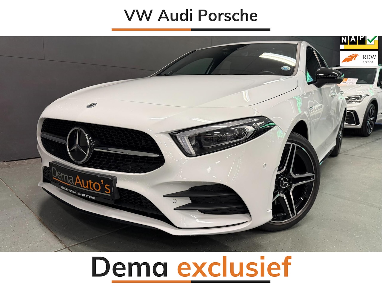 Mercedes-Benz A-klasse - 250 e AMG PREMIUM SFEERVERL/V-COCKPIT/NAVI/DAB/BURMESTER/CARPLAY/STOEL-M/// - AutoWereld.nl