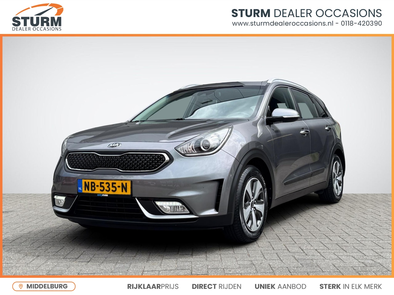 Kia Niro - 1.6 GDi Hybrid First Edition | Trekhaak | Navigatie | Camera | Apple Carplay/Android Auto - AutoWereld.nl