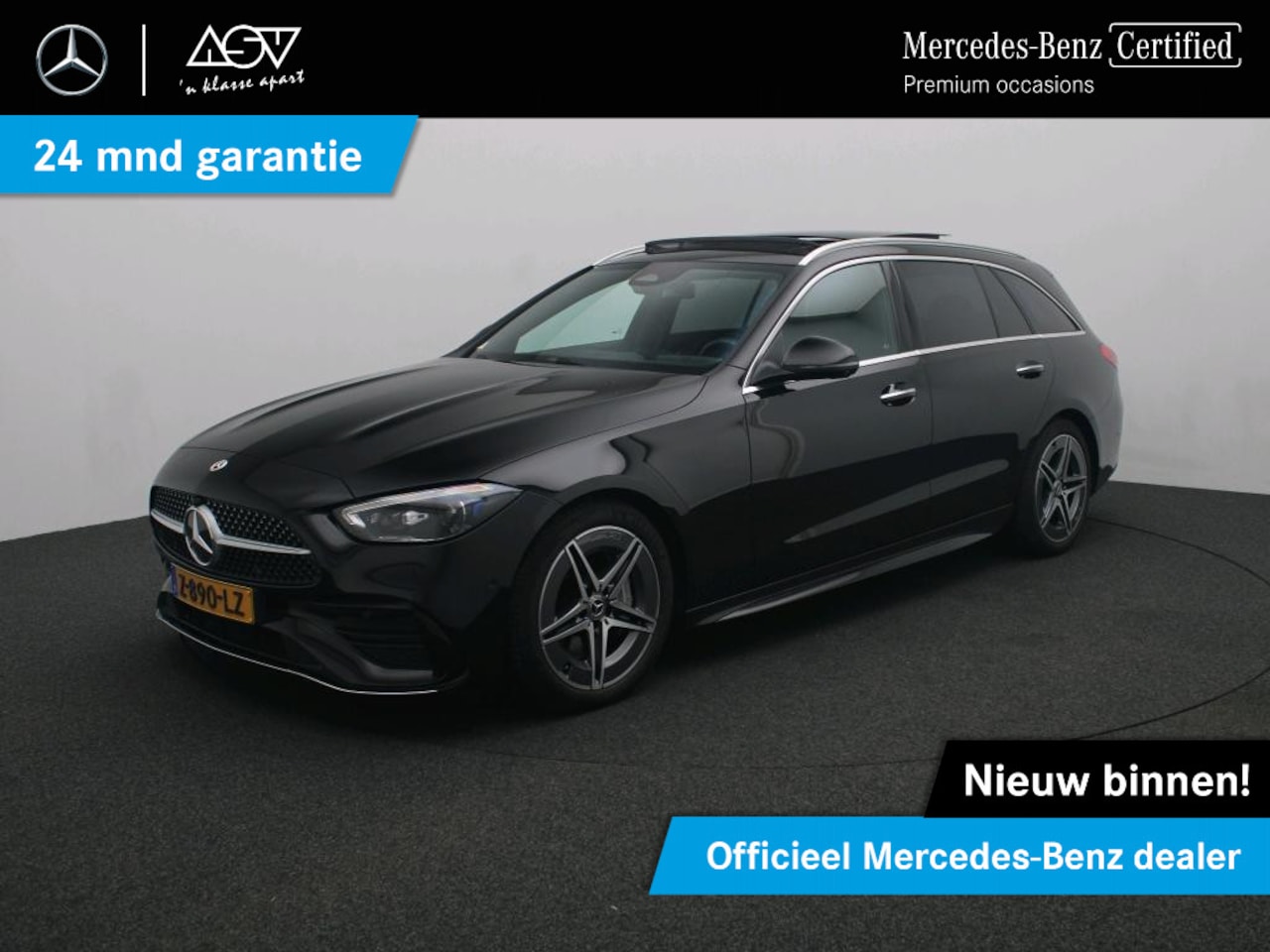 Mercedes-Benz C-klasse Estate - 180 AMG Line Panoramadak - AutoWereld.nl