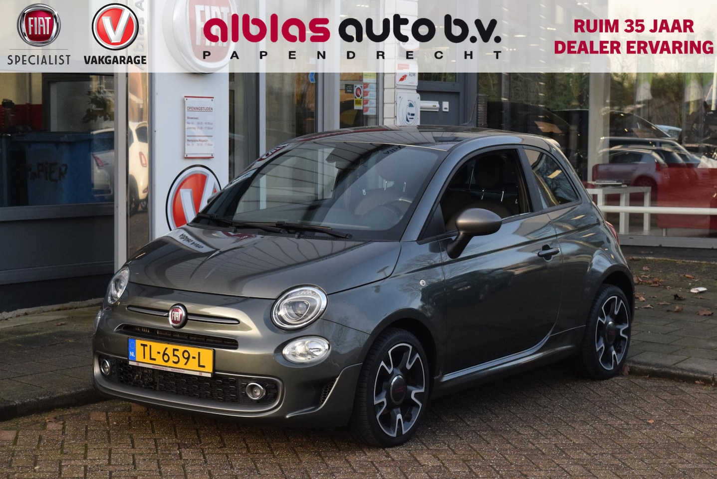 Fiat 500 - 80pk Turbo Sport|Automaat|Nav|Clima|PDC|16" - AutoWereld.nl