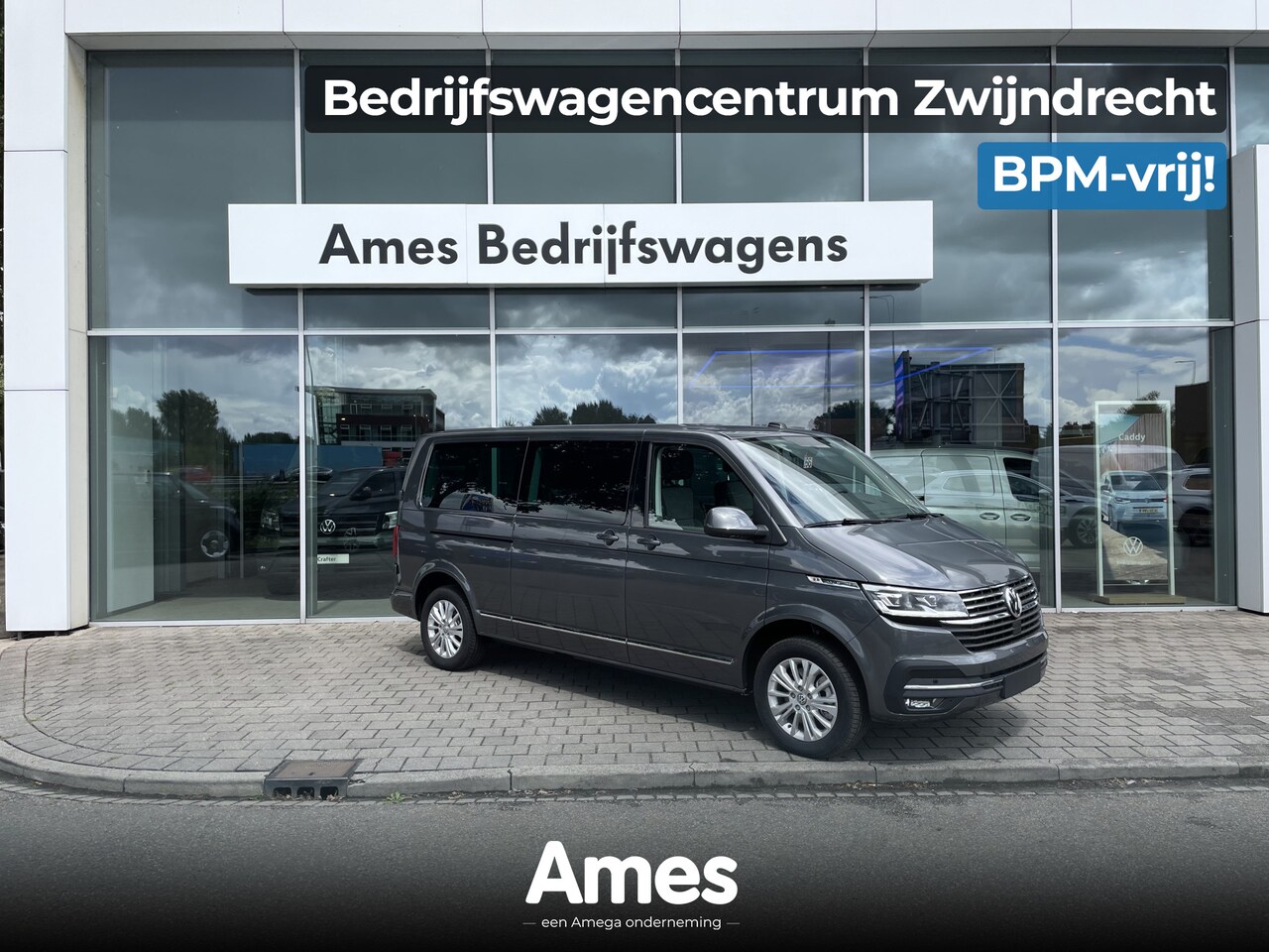Volkswagen Transporter Caravelle - 2.0 TDI 150PK DSG DC | Led | Digital cockpit | Leer | Schuifdeuren elektrisch - AutoWereld.nl