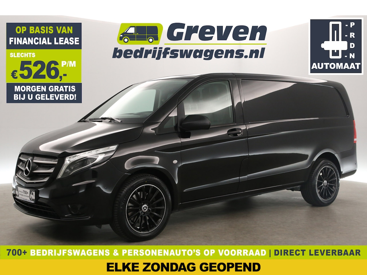 Mercedes-Benz Vito - 119 CDI Lang 191PK Automaat Camera Cruise LED Airco Leder Navi Trekhaak 18"LMV 3 Persoons - AutoWereld.nl