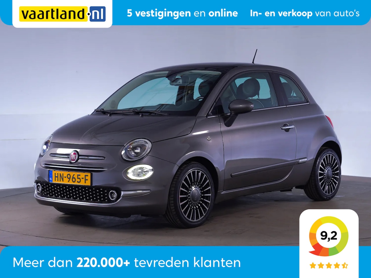 Fiat 500 - 0.9 TwinAir Turbo Lounge [Pano Automaat PDC] - AutoWereld.nl