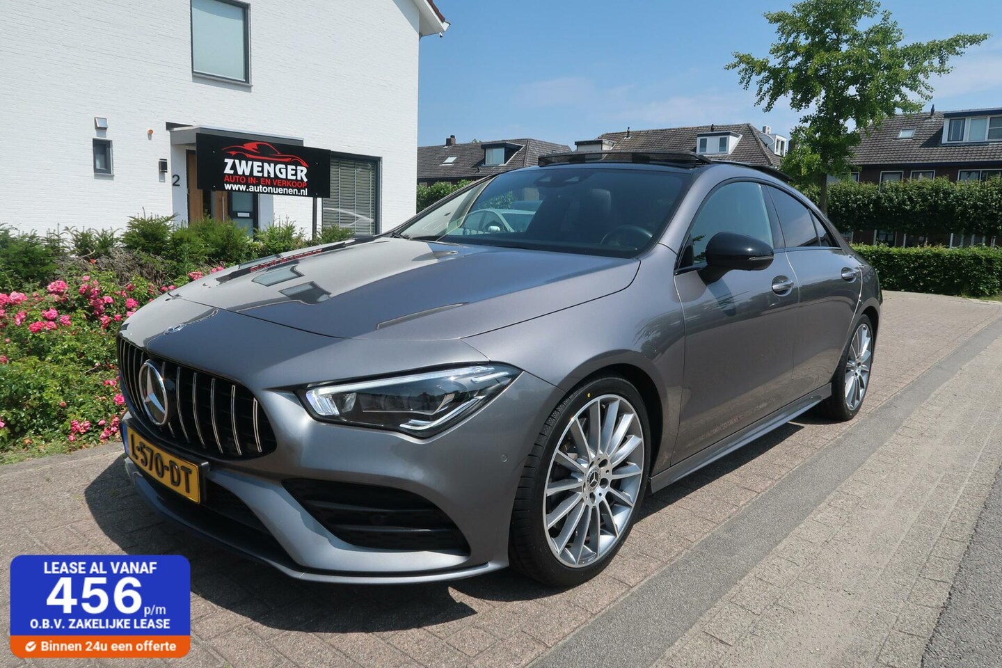 Mercedes-Benz CLA-Klasse - 250 AMG-NIGHT 225pk PANORAMADAK|SFEERVERLICHTING|WIDESCREEN|360CAMERA|BURMESTER|DEALER OND - AutoWereld.nl