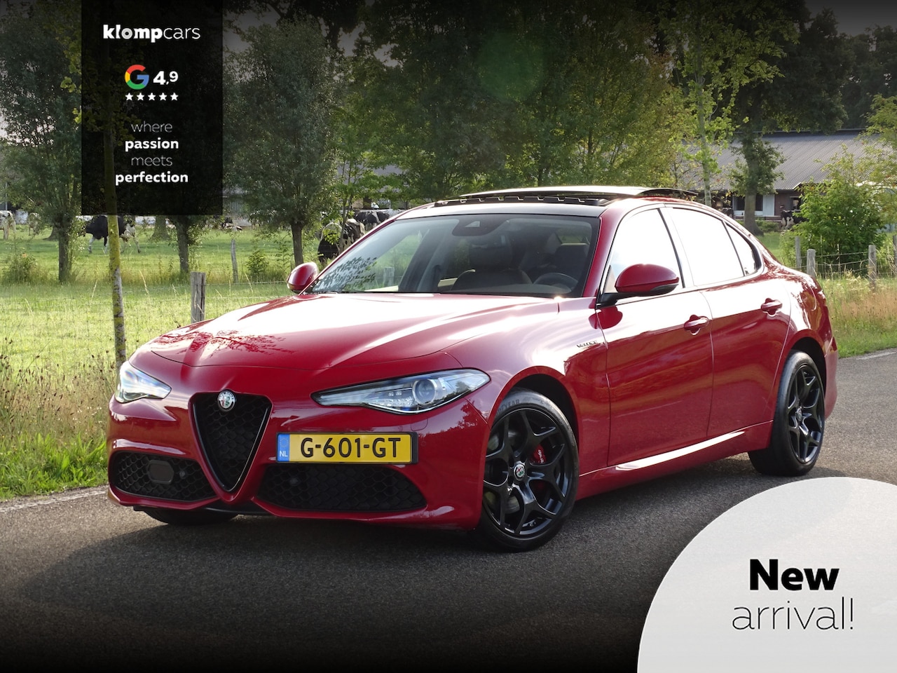 Alfa Romeo Giulia - 2.0 T AWD Veloce | H+K | Pano | All-black | Rosso Q4 | Topstaat! - AutoWereld.nl